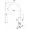 Смеситель GRANULA GR-2168 шварц (черный металлик) 2168 SHBAPC